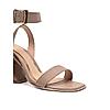 HEEL YOUR SOLE TAUPE WOMEN KITKAT BLOCK HEEL SANDALS