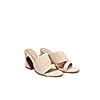 HEEL YOUR SOLE BEIGE WOMEN KIKO BLOCK HEEL SANDALS