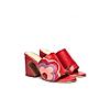 HEEL YOUR SOLE RED WOMEN BOULANGERIE BLOCK HEEL SANDALS