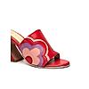 HEEL YOUR SOLE RED WOMEN BOULANGERIE BLOCK HEEL SANDALS