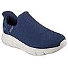 SKECHERS NAVY MEN BOBS B FLEX - RESILIENT EDGE SLIP ON SNEAKERS