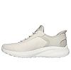 SKECHERS WHITE WOMEN BOBS SQUAD CHAOS - IN COLOR SLIP ON SNEAKERS