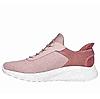 SKECHERS PINK WOMEN BOBS SQUAD CHAOS - IN COLOR SLIP ON SNEAKERS