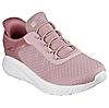 SKECHERS PINK WOMEN BOBS SQUAD CHAOS - IN COLOR SLIP ON SNEAKERS