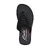 SKECHERS BLACK WOMEN VINYASA - NEW GLAMOUR FLIP FLOPS