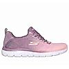 SKECHERS PINK WOMEN SUMMITS-BRIGHT CHARMER SLIP ON SNEAKERS