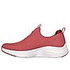 SKECHERS RED WOMEN VAPOR FOAM - TRUE CLASSIC SLIP ON SNEAKERS