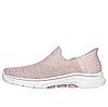 SKECHERS PINK WOMEN GO WALK 7 - SPRINGTIME SLIP ON SNEAKERS