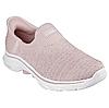 SKECHERS PINK WOMEN GO WALK 7 - SPRINGTIME SLIP ON SNEAKERS