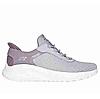 SKECHERS PURPLE WOMEN BOBS SQUAD CHAOS - IN COLOR SLIP ON SNEAKERS