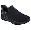 SKECHERS BLACK MEN BOBS B FLEX - RESILIENT EDGE SLIP ON SNEAKERS