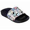 SKECHERS BLACK WOMEN HYPER SLIDE - PAWSOME