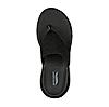 SKECHERS BLACK WOMEN GO WALK ARCH FIT SANDAL - WEE