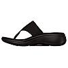 SKECHERS BLACK WOMEN GO WALK ARCH FIT SANDAL - WEE