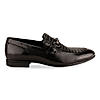 Imperio Black Men Formal Saddle Leather Slip On Shoes