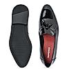 Imperio Black Mens Patent Leather Tasseled Slip Ons