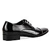 Imperio Black leather laceup work wear