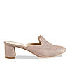 Rocia Champagne mule block heels