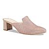 Rocia Champagne mule block heels