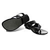 Zuccaro Black cross strap sandals
