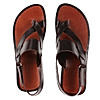 Zuccaro Brown leather one toe sling back sandal