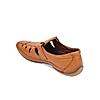 Regal Tan Men Flexible Leather Fisherman Sandals