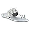 Rocia Silver Women Embroidered Flats