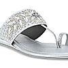 Rocia Silver Women Embroidered Flats