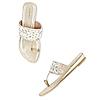 Rocia Gold Women Embroidered Flats