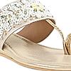 Rocia Gold Women Embroidered Flats