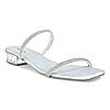 Rocia Silver Women Diamante Studded Slip On Sandals