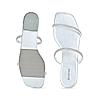 Rocia Silver Women Diamante Studded Slip On Sandals