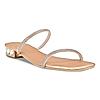 Rocia Rose Gold Women Diamante Studded Slip On Sandals