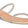 Rocia Rose Gold Women Diamante Studded Slip On Sandals