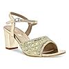 Rocia Gold Women Diamond Embellished Block Heels