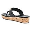 Rocia Black Women Classic Casual T-Strap Platform Sandals