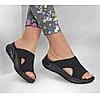 SKECHERS BLACK WOMEN ARCH FIT - SWEET MONET FLIP FLOPS