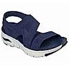 SKECHERS NAVY WOMEN ARCH FIT SANDALS