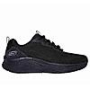 SKECHERS BLACK MEN D'LUX FITNESS-NEW AFFINITY LACE UP SNEAKERS