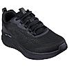 SKECHERS BLACK MEN D'LUX FITNESS-NEW AFFINITY LACE UP SNEAKERS