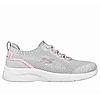 SKECHERS GREY WOMEN DYNAMIGHT 2.0 LACE UP SNEAKERS