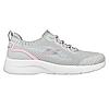 SKECHERS GREY WOMEN DYNAMIGHT 2.0 LACE UP SNEAKERS