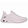 SKECHERS WHITE MEN BOBS UNITY - SLEEK REVIVE LACE UP SNEAKERS