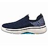 SKECHERS NAVY WOMEN GO WALK ARCH FIT - FUN TIMES SLIP ON SNEAKERS