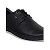 ID BLACK LEATHER MEN CASUAL LACE-UP SHOES