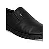 ID BLACK LEATHER MEN CASUAL SLIP-ON SHOES