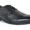 Imperio By Regal Black Men Leather Formal Brogues