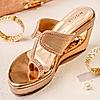 Rocia By Regal Rose Gold Women Fancy Platforms