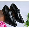 Regal Men's Black Textured Leather Formal Shoes