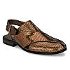 Egoss Copper Men Peshawari Leather Sandals